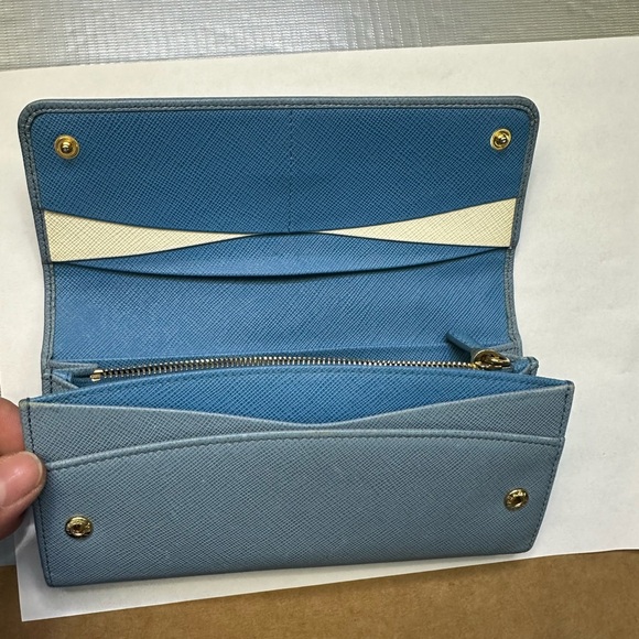 Prada Blue Leather Wallet - Picture 14 of 16